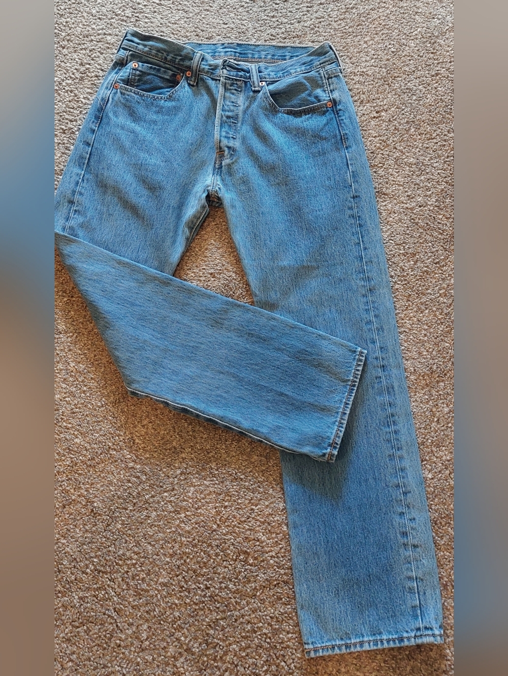 Levi's 501 Button Fly Blue Straight Men’s Jeans